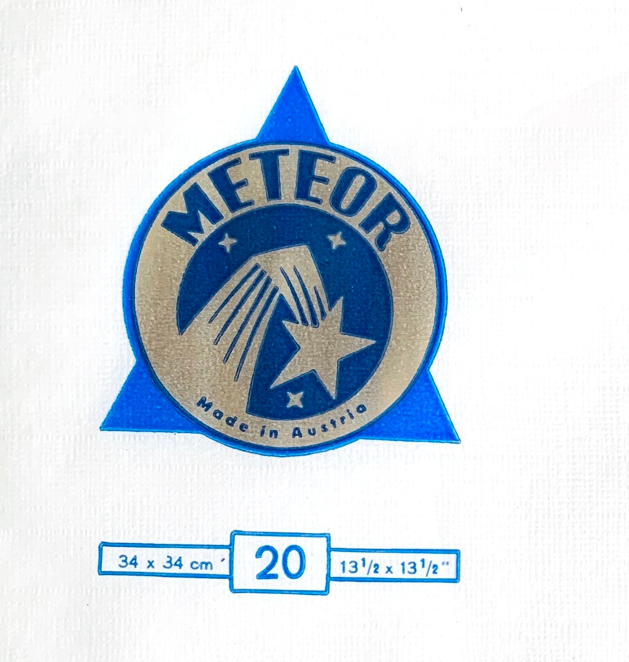 2 Packets x 20 Mid Century METEOR White and Blue Paper Napkins