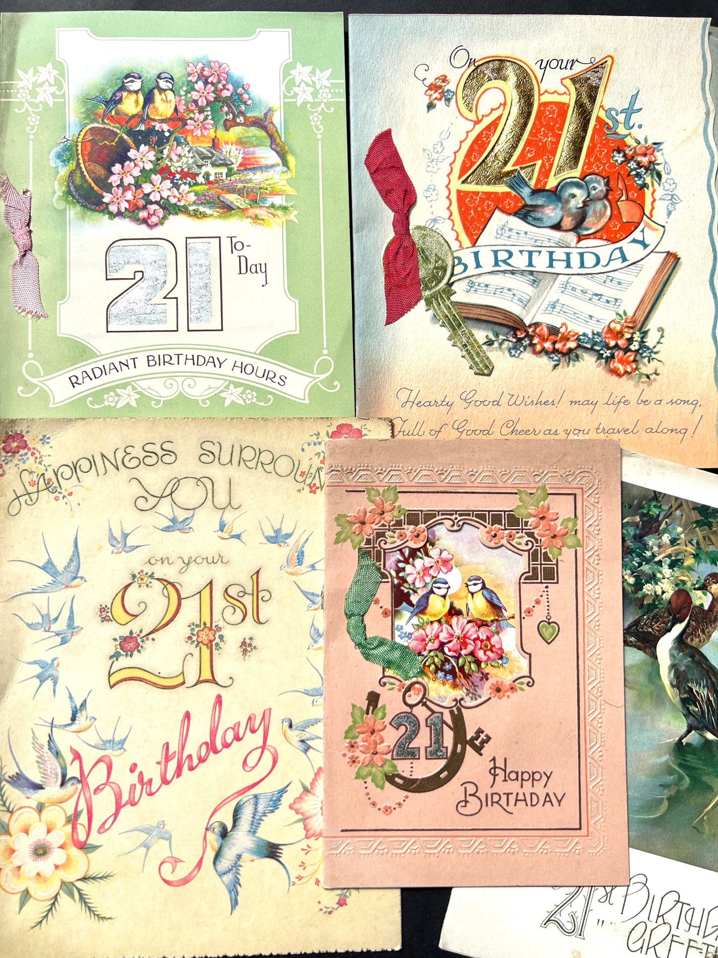 84 x 21st Birthday, Wedding + Greetings Cards from the 1950s to Doris + Alex