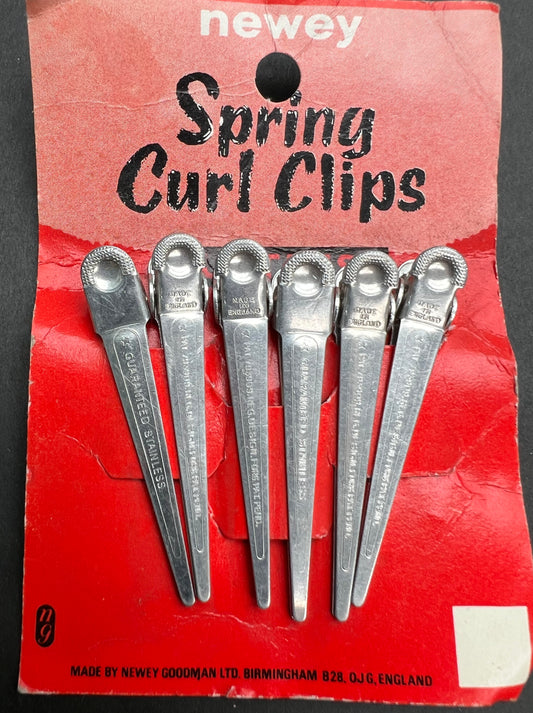 Vintage Pointe 6cm SPRING CURL GRIPS NEWEY'S Made in England