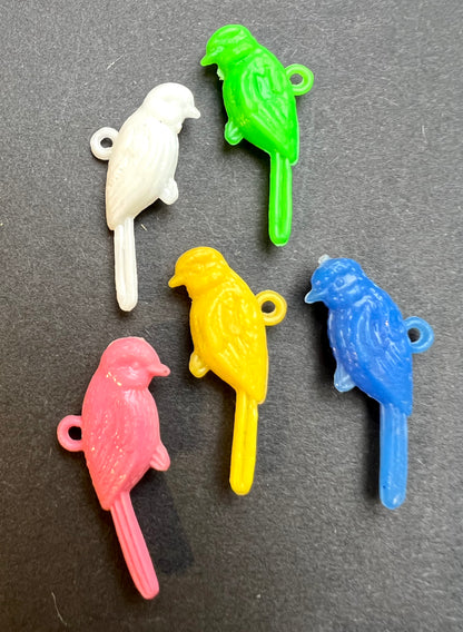 Vintage Plastic Parrot Charm