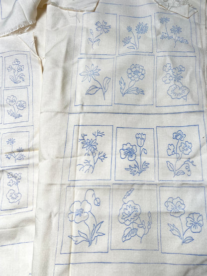 1950s Norman Hartnell "Garden Glory" Designs in Womens Day - Chair Backs, Cushion Cover, Runner and Aprons.