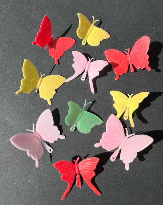 10 Delicate Little vintage Butterflies..that fit together !