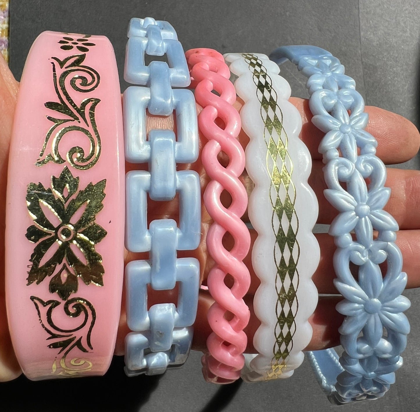 Job Lot of 28 Very Small Vintage Plastic Head Bands