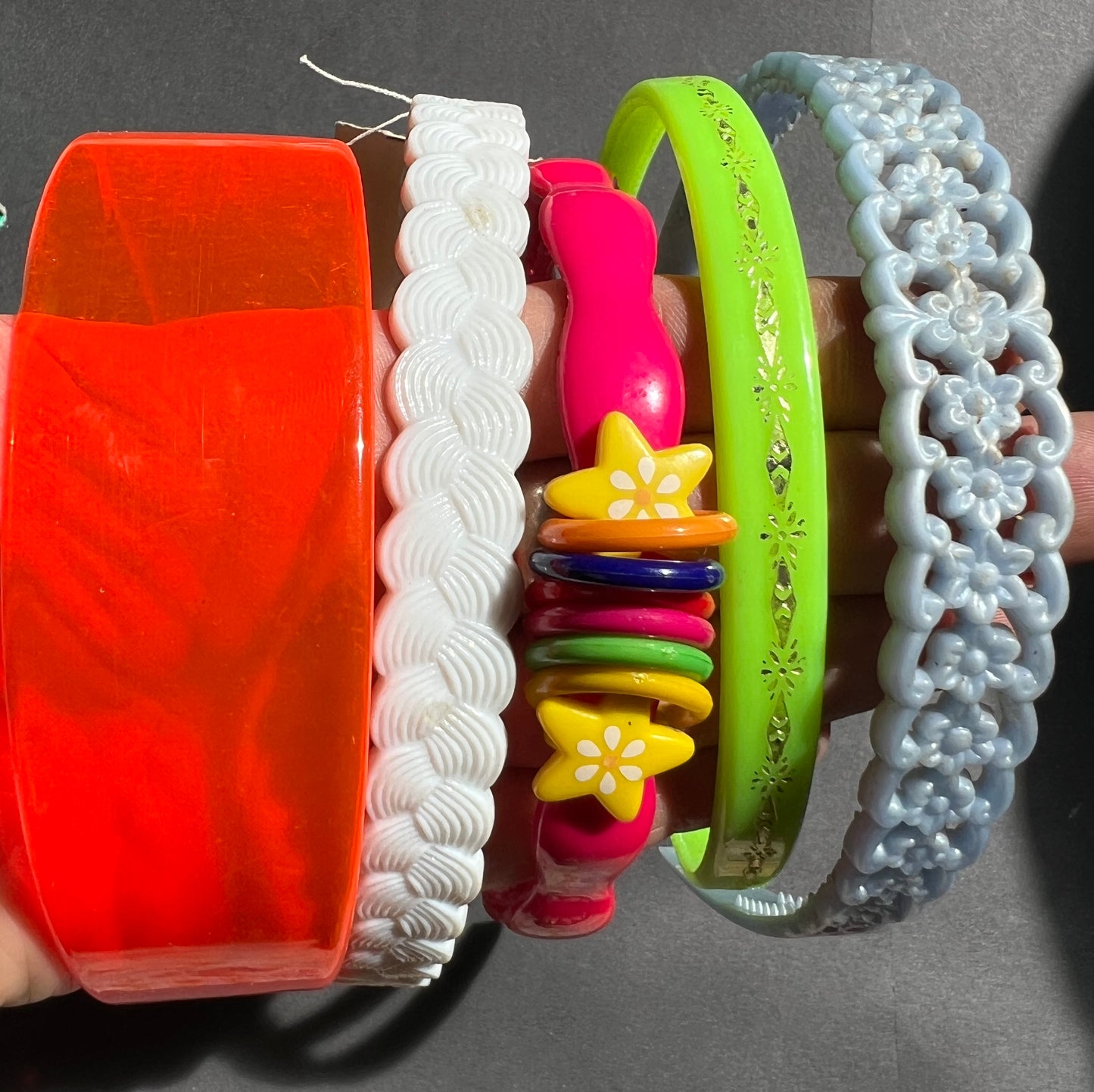 Job Lot of 28 Very Small Vintage Plastic Head Bands