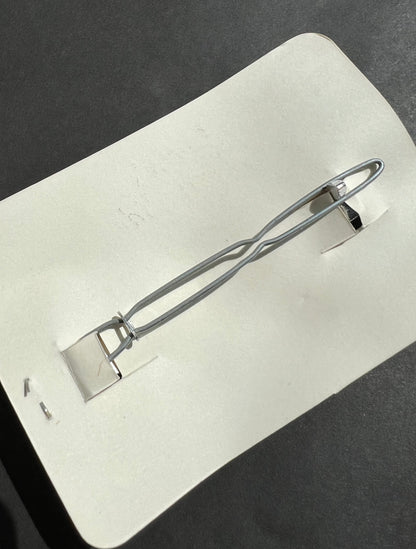 Wholesale Box of 36 1960s Silver 8cm Hairclips