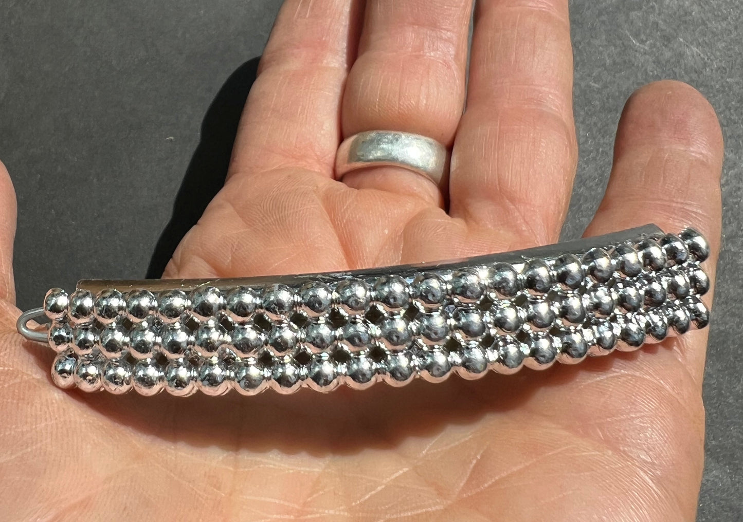 Wholesale Box of 36 1960s Silver 8cm Hairclips