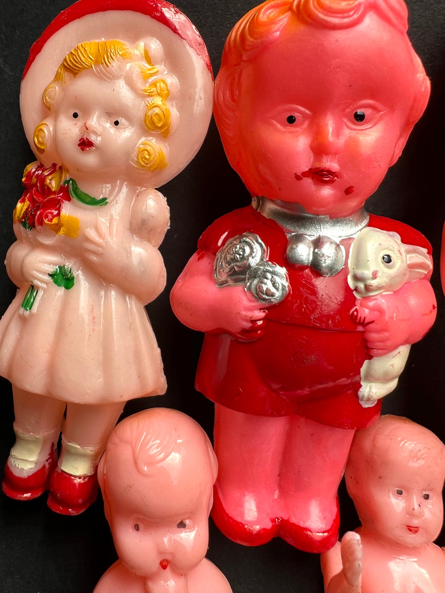 5 Vintage Dolls with Less Than Perfect Paintwork