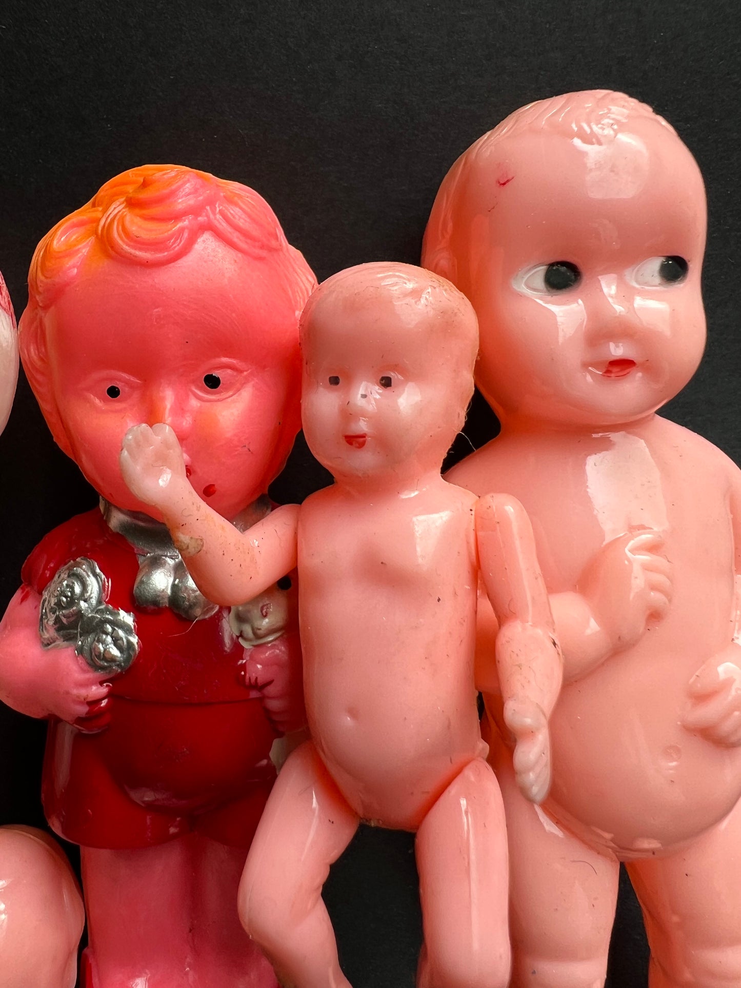 5 Vintage Dolls with Less Than Perfect Paintwork