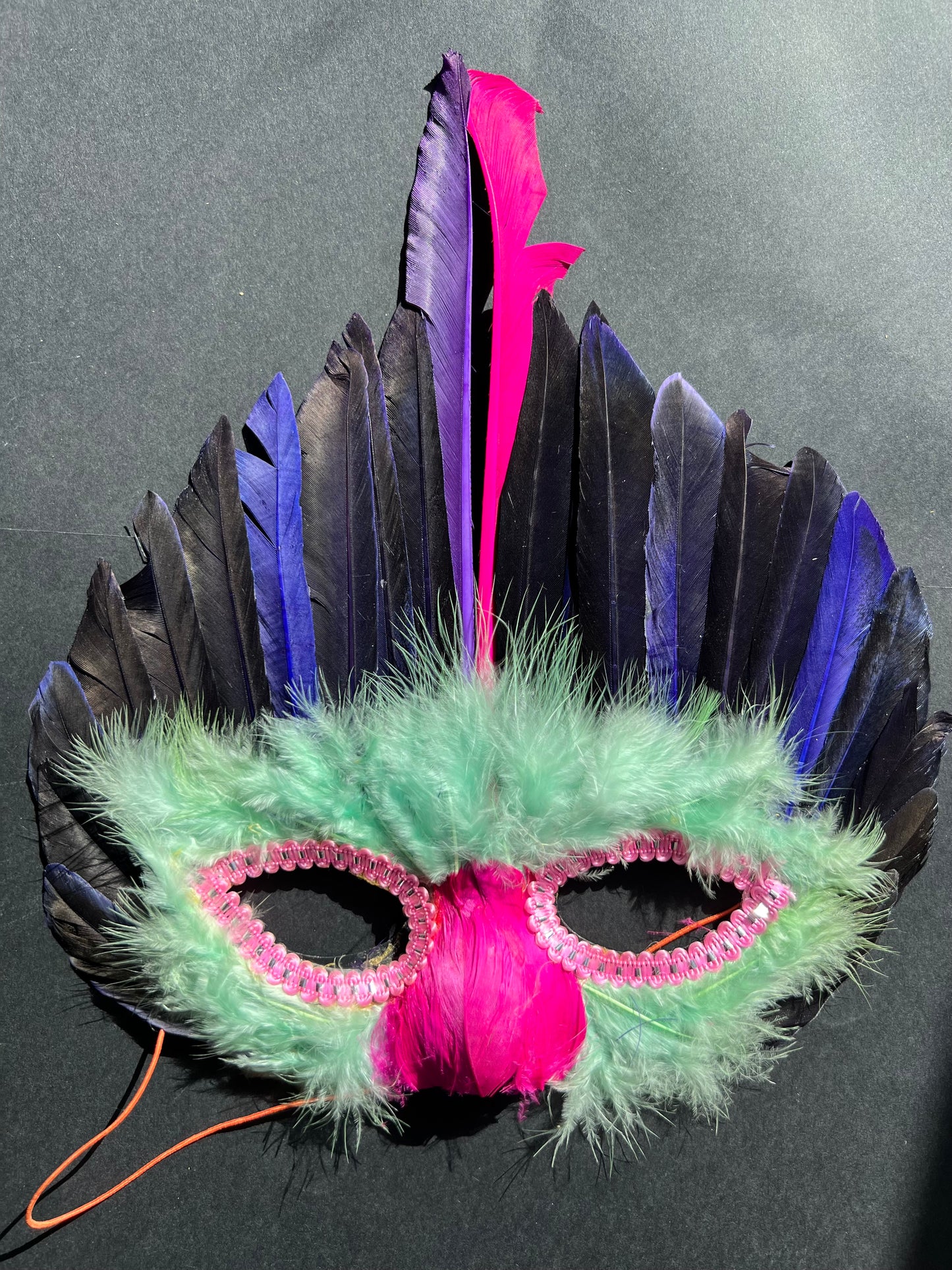 Flamboyant Festival Feather Mask