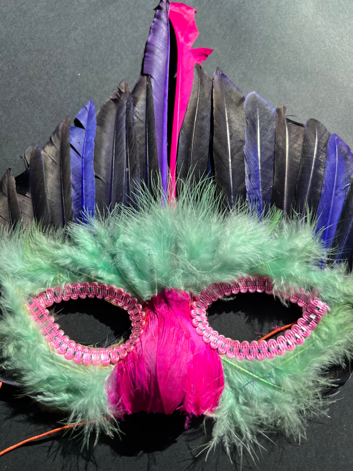 Flamboyant Festival Feather Mask