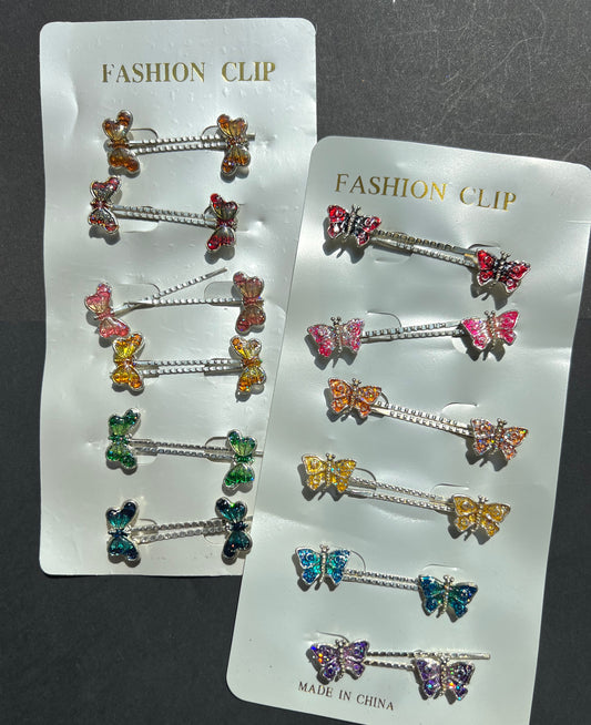 24 Vintage Butterfly Hair Pins