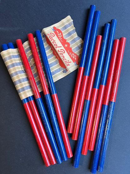 1930s/40s Bundle of 12 PARCEL PENCILS Made in GERMANY