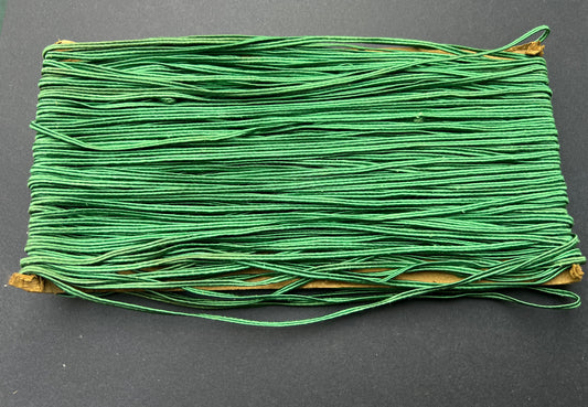72yds Vintage English 2mm Flat Green Cord