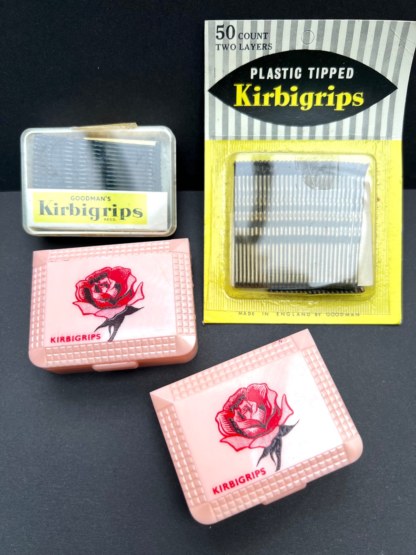 Sweet Little 1940s Kirbigrips Box...To Keep Your Hairpins Safe