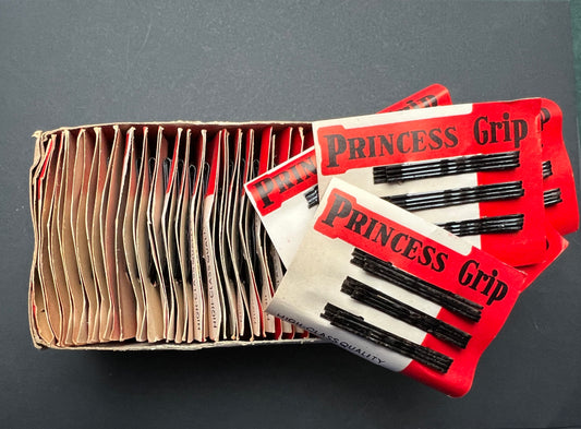 Box of 72 Black PRINCESS GRIP Hair Pins