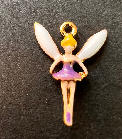 Tiny 1.7cm Enamel Fairy Charms