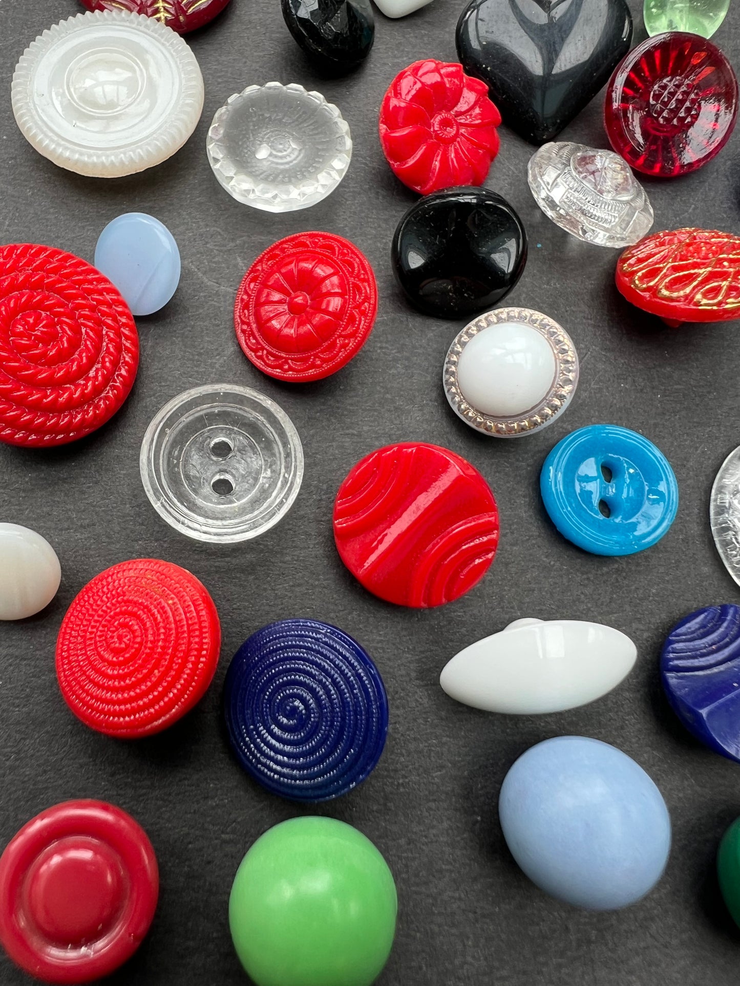 50 Unusual Vintage Glass Buttons