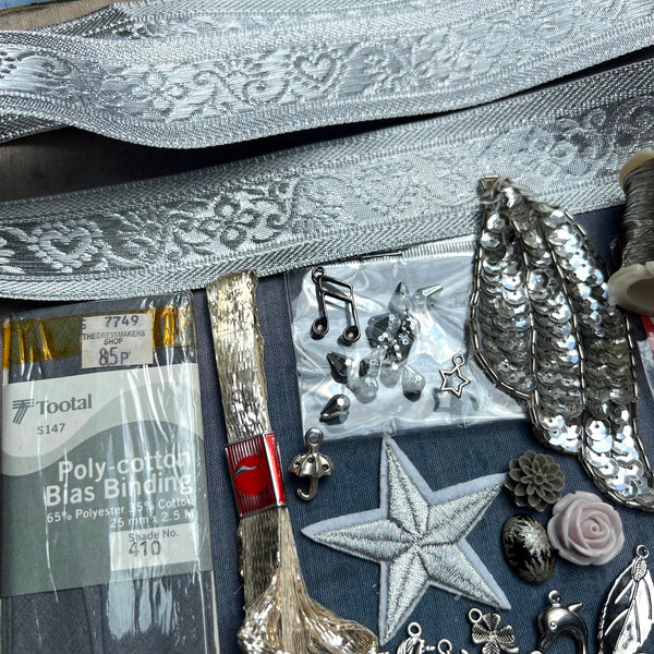 Silver and Grey Vintage Craft Pack 2.