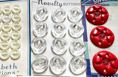 9  Sheets of Vintage Buttons (J)