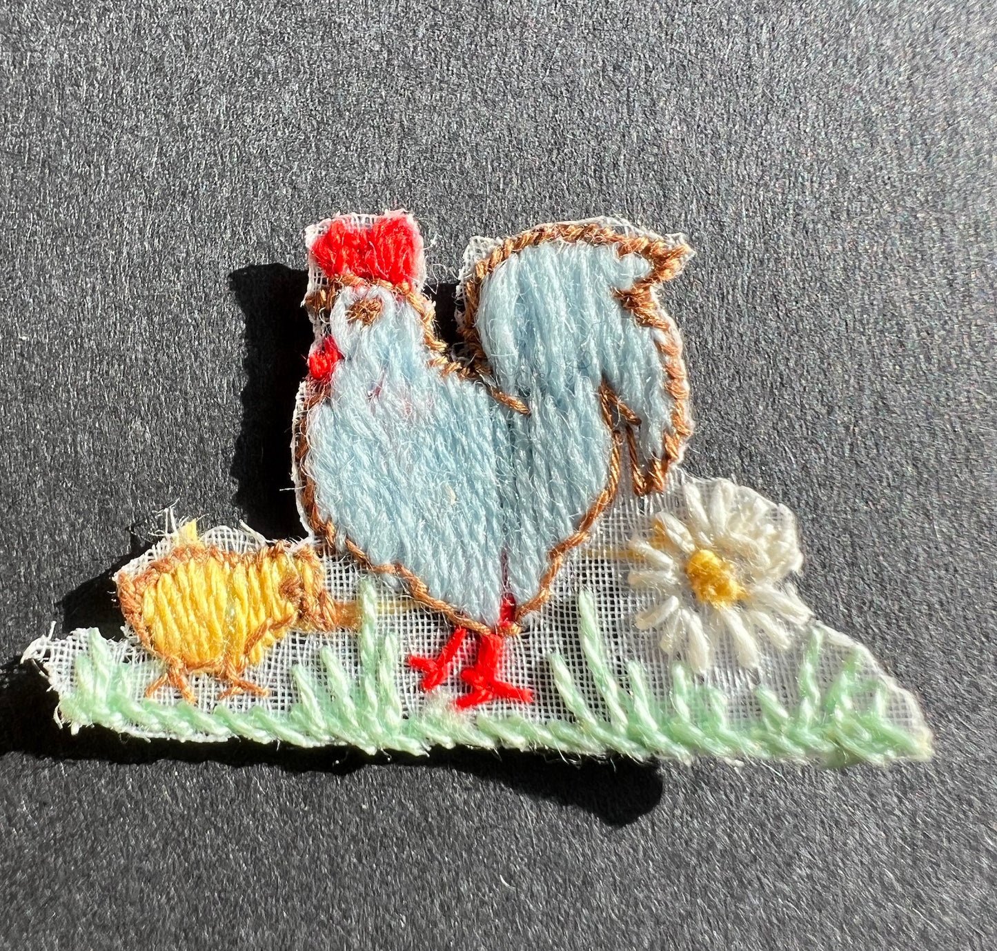 Charming Chicken and Chick Vintage Applique