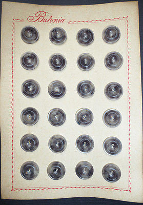 Vintage Marbled Grey Buttons- 2.2cm or 1.8cm- 24 on Card