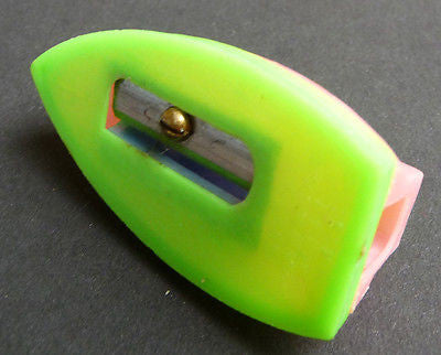 Vintage Plastic Iron Pencil Sharpener ...Of Course... Made in Hong Kong