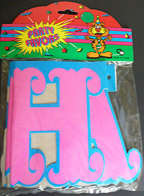 5 ft Long Glorious 1970s HAPPY BIRTHDAY Banner