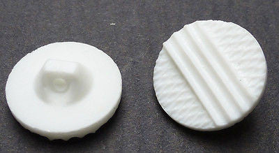 6 Vintage 1.8cm Modernist Milk Glass Buttons