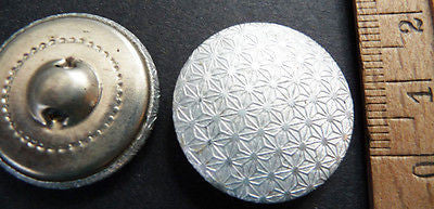 1960s Op Art Silver 1" /2.5cm 6 of them