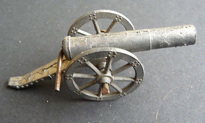 Old Made in England 7cm long Toy Match Firing Cannon