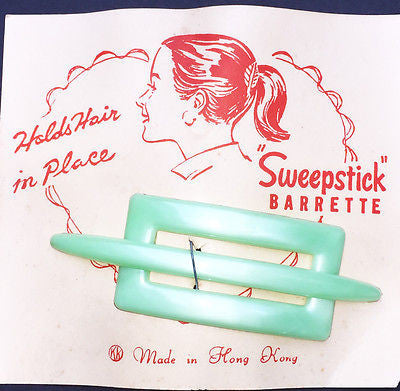 Vintage 1950s "SWEEPSTICK" BARRETTE Choice of 4 Colours
