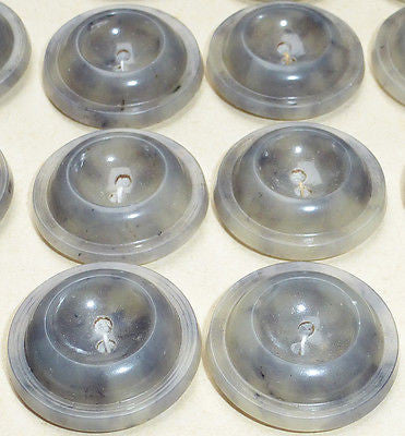 Vintage Marbled Grey Buttons- 2.2cm or 1.8cm- 24 on Card