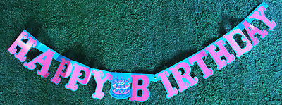 5 ft Long Glorious 1970s HAPPY BIRTHDAY Banner