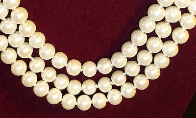 LONG - 60" Faux Pearl Necklace 1920s Charleston Flapper Style