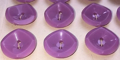 1960s Geometric French Lilac 1.4cm Buttons - 24 of them