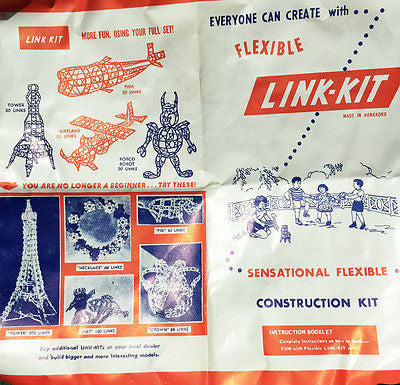 Gloriously Ambitious 1950s LINK-KITS Construction Toy