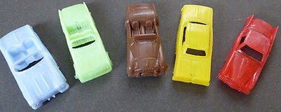 5 Vintage 1960s Cars 5cm Old Shop Stock Made in Hong Kong