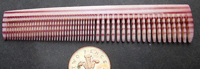 10  Vintage Stripy GOLDEN CROWN Graduated 12.5cm combs in Box -Old Shop Stock