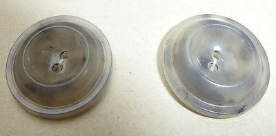 Vintage Marbled Grey Buttons- 2.2cm or 1.8cm- 24 on Card