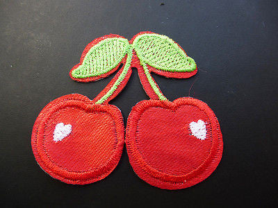 1970s Style Cherry Iron-0n 6cm Patch - Perfect for your Denim Jacket...