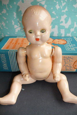1950s BRITISH MADE 7 Moveable RODDY DOLL in Original Box The Swagmans Daughter
