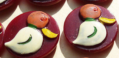 Charming Vintage DUCK Buttons - 2cm - 24 of them - Choice of Colours