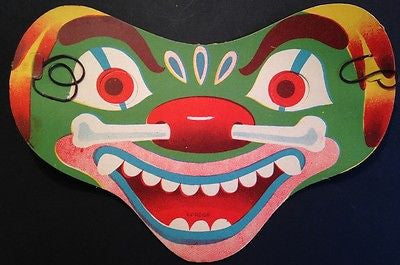 1930s Paper Carnival Masks -Made in Japan - 13 Different - ALL Brilliant