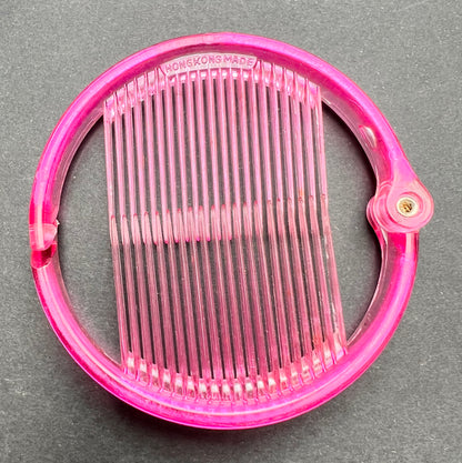 Pink 1940s 8cm Ring Grip "Modern Style HAIR-GRIP AID TO BEAUTY CHARM AND GLAMOUR "