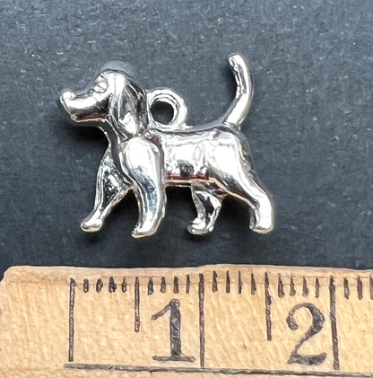 Jaunty 3D Dog Charm - 1.8cm tall