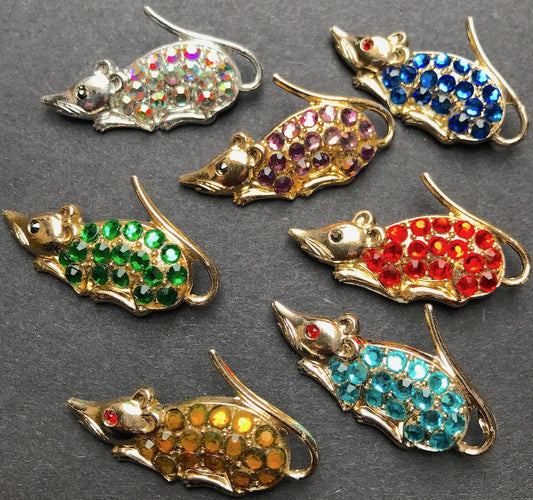 Sparkly Little Mouse Friends...1950s Brooches to Brighten Your Days...