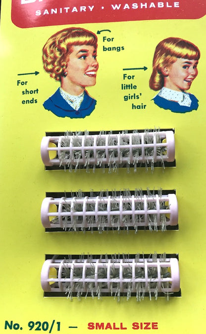 Jolly 1960s WIL*HOLD Brush Hair Curlers - Small Size