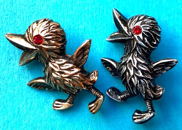 Just Happy to Be Alive...Joyful Vintage Baby Bird Brooches