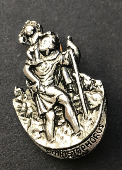 Vintage St Christopher Brooch..To Help You on Your Way....