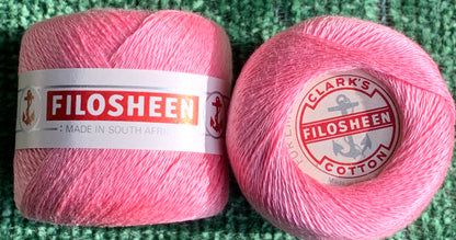 Vintage Anchor Filosheen Light Pink Cotton Embroidery or Darning Thread 12 balls x 22m (050)